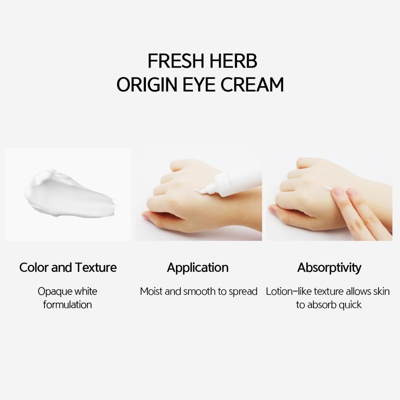 NACIFIC Fresh Herb Origin Eye Cream 1.01fl.oz 30ml for Wrinkles,