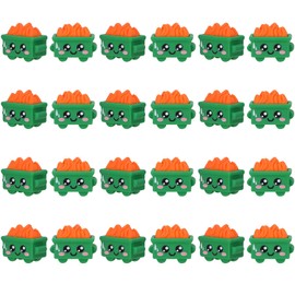 GGSTDDUP 24Pcs Mini Dumpster Fire Figurines, Resin Dumpster Trash Shape with Fire, Emotional Dumpster Fire Desk Accessories, Funny Desk Decor for Staff, Teacher Office, Coworker, Nurse