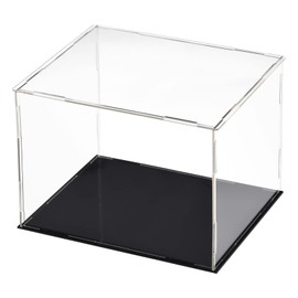 DMiotech 1 Pack Acrylic Display Case Box Transparent Dustproof Showcase, 7.9x5.9x5.9 Inch for Collectibles