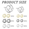MEMOFYND 12 Pieces of Spiral Nose Rings, Classic and Fashionable