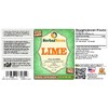 Lime (Key Lime Aurantifolia) Glycerite, Organic Dried Peel Alcohol-Free Liquid
