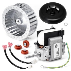 Criditpid 318984-753 HC21ZE117 HC21ZE114A Draft Inducer Motor with LA11AA005 Blower Wheel and KA56GR560 Grommet Kit for Carrier, Bryant, Payne and Jakel Furnaces.