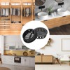 sourcing map 30Pcs 35mm/1.4in Air Vents Circular Soffit Vents, Black