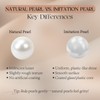 URTHEONE Pearl Earrings 8-9mm AAAAA+ Freshwater Studs for Women, 18K