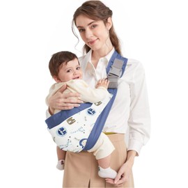 AnnuoYi Baby Carrier,Breathable Baby Sling,Toddler Sling Carrier,Ergonomically Adjustable Newborn Carrier Baby Sling, Quick in & Out Baby Wrap Carrier, One Size Fits All