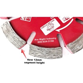 pro right industry 4.5" tuckpoint diamond blade .250 (1/4") thick 4 1/2'' - 5