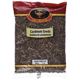 Deep Small Whole Black Cardamom Seeds - 7 oz/200gm | Fresh Aromatic Fragrance For Indian Cooking | Elaichi Dana | Authentic Flavours |Spice Used for sweet Savoury Dishes & Flavouring Coffee and Tea