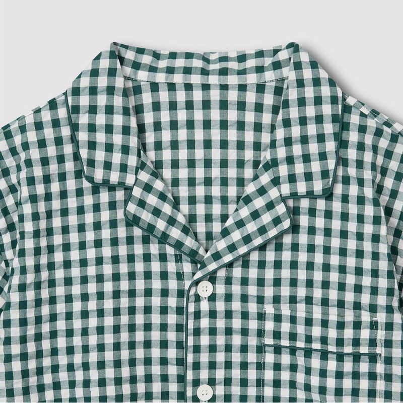 JAJU [JAJU] Men's Seersucker 5-part Pajama Set_Light Green