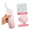 OATIPHO 3pcs Car Tissues Cylinder Box Stylish Travel Facial Wipes