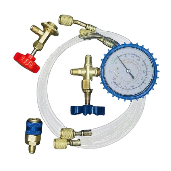 Car Air Conditioner Recharge Kit - Auto AC Recharge Kit,Manifold