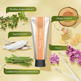 Twin Lotus Natural Herbal Toothpaste Traditional Thai Spice