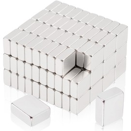 120Pcs Small Bar Magnets, 5x4x2MM Mini Tiny Rectangular Magnet Rare Earth Magnets Strong, Refrigerator Neodymium Bar Magnet for Crafts, Fridge, Whiteboard, Office, Dry Erase Board