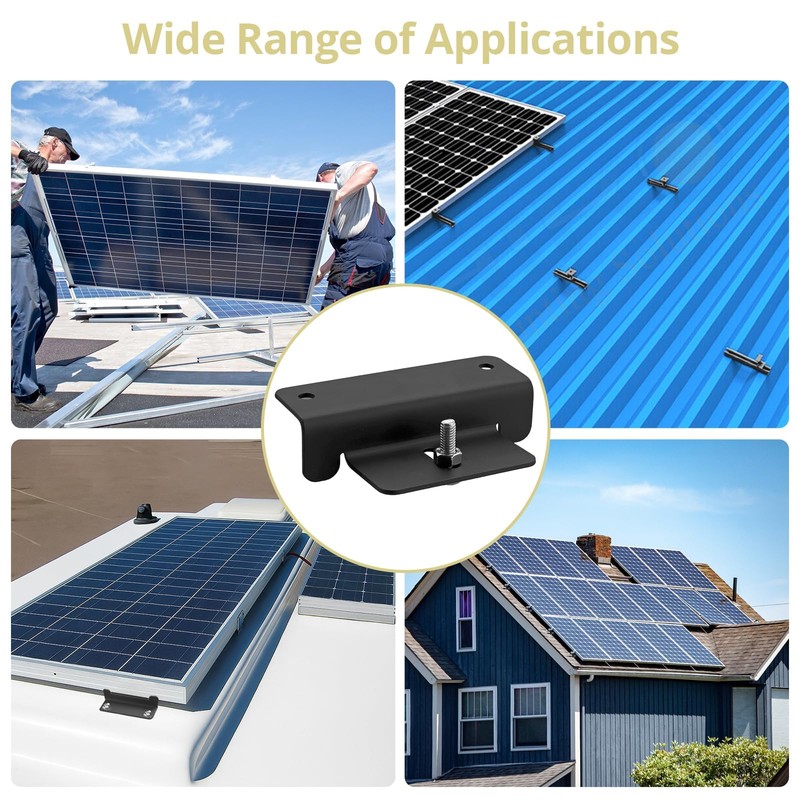 Anbte 16PCS Solar Panel Mounting Z Brackets, Aluminum Solar Panel