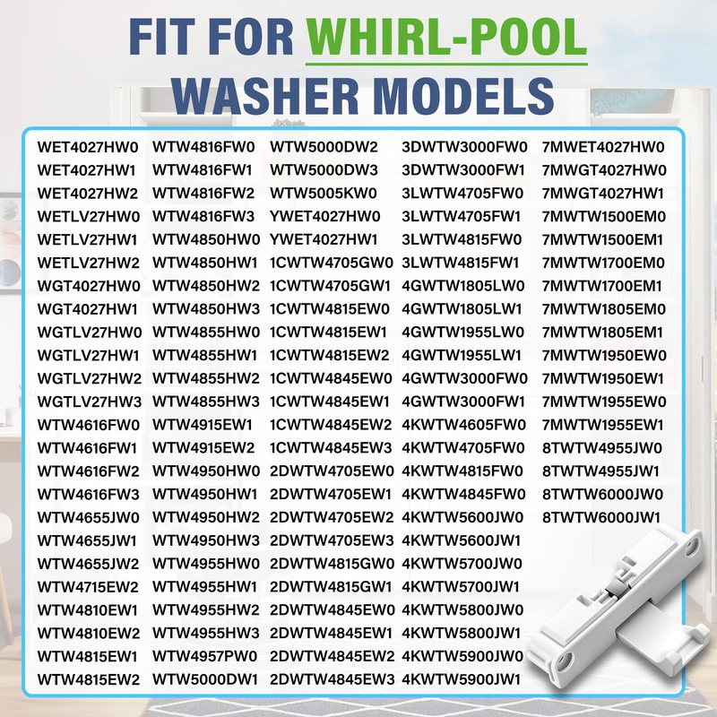 NTW4516FW4 MVWC415EW1 Lid Lock Strike Fit for Ama-na May-tag Washer