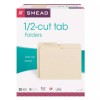 Smead 100 Pack Manila File Folders Letter Size 11pt with
