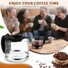 Teenyyou Glass Coffee Carafe Compatible with Delonghi 3066 3067 3093