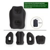 Aufblasbares Reisekissen mit Halsstütze & Augenbinde | Ergonomisches Nackenkissen für