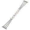 Rhinestone Brass Metal Bracelet Watch Band Strap Replacement for IOS