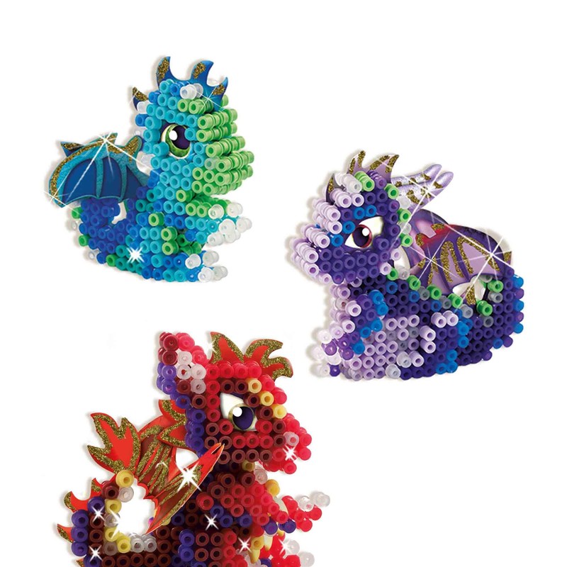 SES Creative 06208 Iron on Beads-Dragons, Various