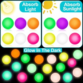 24 Pack Prefilled Easter Eggs with 33mm Bouncy Ball, Easter Basket Stuffers for Kids Glow in The Dark High Bouncing Balls Stress Relief Balls Easter Toys Easter Eggs Hunt Party Favors Classroom Prizes