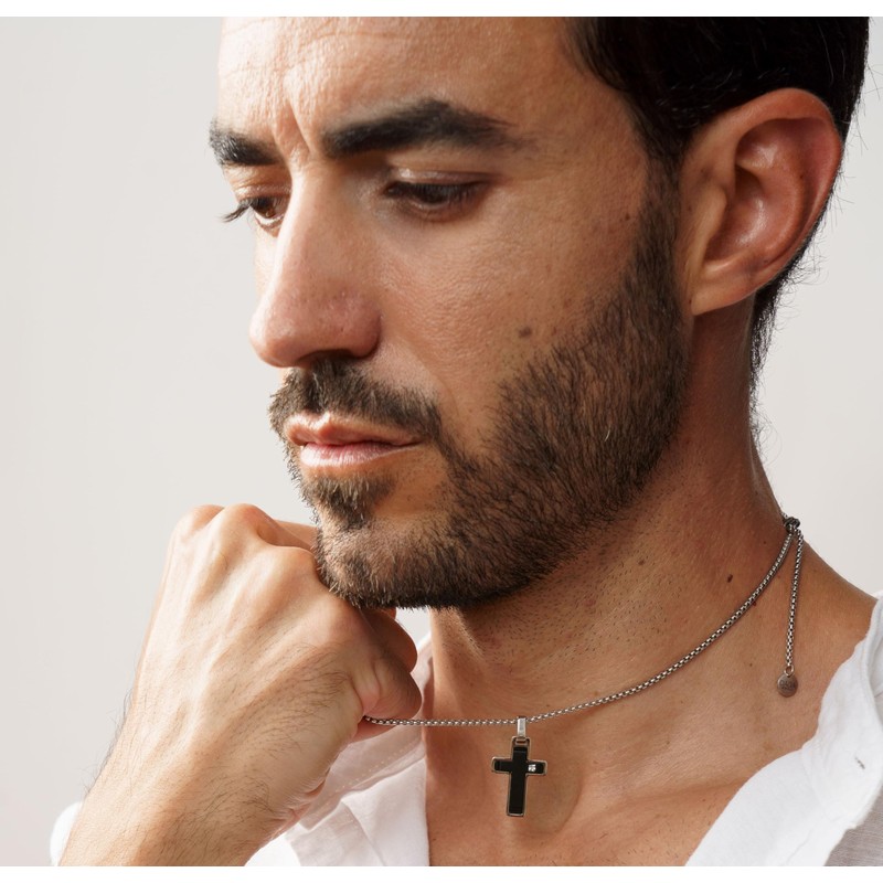 Dada Gioielli - Men's Necklace with Cross Pendant; Cross in