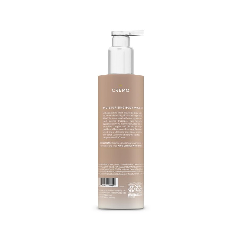 Cremo White Jasmine Amber Skin Moisturizing Body Wash for Women,