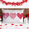 Ogiselestyle Valentine's Day Hearts Lumbar Throw Pillow Cover, 12 x