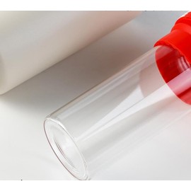 Stainless Steel Vacuum Insulated Glass Tumblers,Coffee thermos glass inside,(Red)