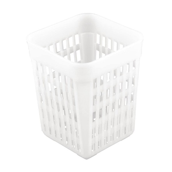 Olympia P175 Square Cutlery Basket 140X110X110mm Kitchen Spoon Utensil Holder Trays, Clear
