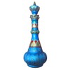Magic genie bottle beautifully decorated Turquoise Blue