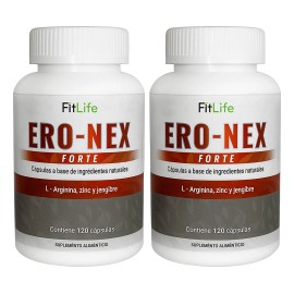 Suple Ero-nex 2 Pack 240 Cápsulas 2 Frascos 4 Meses Sin Sabor