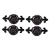 TEHAUX 4Pcs Durable Zinc Alloy Cabinet Door Pull Handles with
