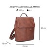 Zwei Women's Mademoiselle Mr8 Backpack, Cognac