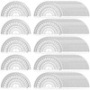 Nicunom 100 Pack Plastic Protractor 180 Degree Math Protractors Geometry