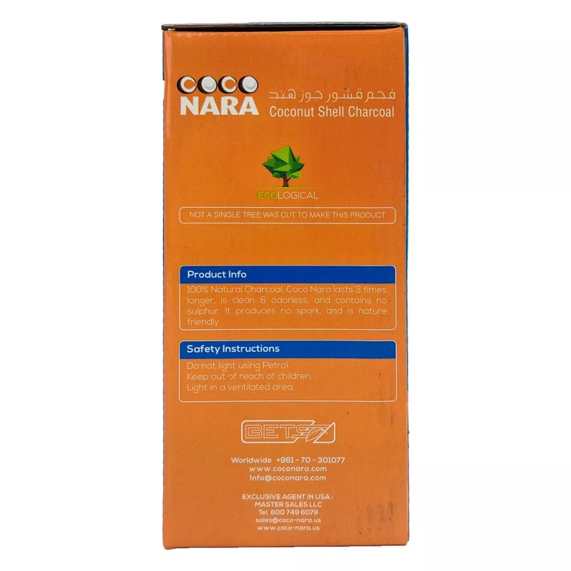 Coco Nara Coconut Shell Charcoal 100% Natural Ecological No Trees