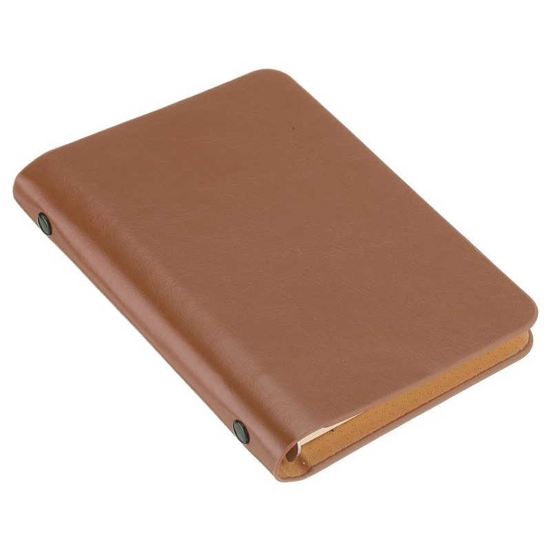 PATIKIL 6 Ring Binder Cover A7 Leather Notebook Binder Mini