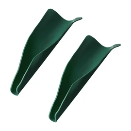 JUSTTOP 2 PCS Flexible Draining Oil Funnel, 14.76×6.7 Inch Reusable Foldable Oil Change Guide Funnel, Spill-Free Draining Tool Oil Funnel for Car Truck Motorcycle, Car Accessories (Green)