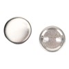 Set of 100 Blank Pin Back Buttons, 37 mm Round
