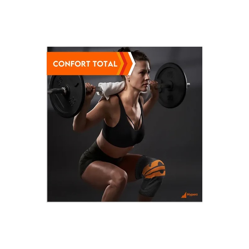 Pack de 2 Rodilleras Deportivas Hyperz para Compresión y Soporte