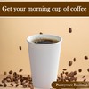 16oz Double Wall Ripple White Paper Coffee Cups- Pack of