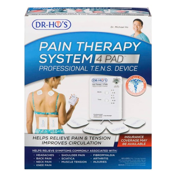 DR HO'S Pain Therapy System 4 PAD Professional T.E.N.S. Device