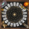12 Zodiac Tarot Card Tablecloth for Readings – Foldable Card