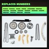 SCITOO TK10422 TK10422BS Engine Timing Chain Kit Sets Replaces for