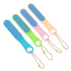 Baluue Portable Glass Nail Files 4pcs Assorted Nail Art Files for Easy Manicure