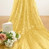 YPDY 1 Yard Gold Sequin Fabric,48 Inch Width by The