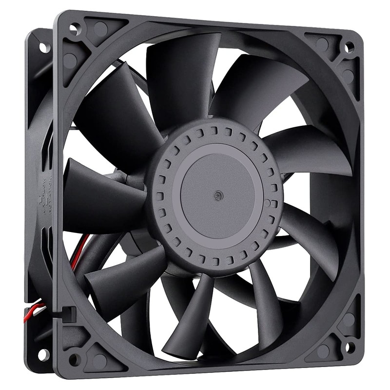 Wathai 140mm x 38mm Case Fan 12V Exhaust Fan Dual