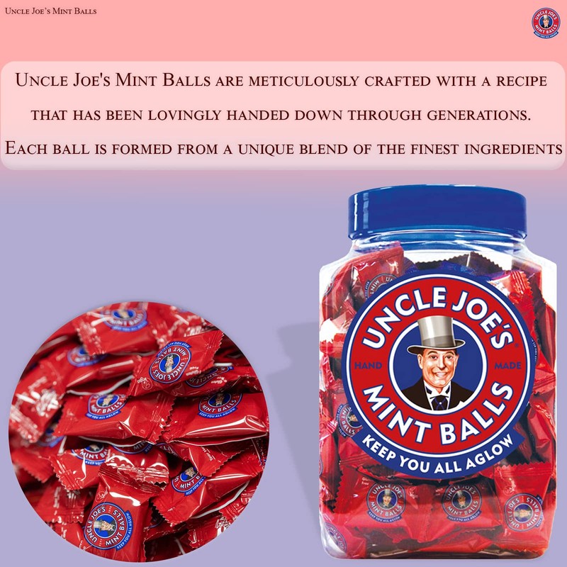 Uncle Joe's Mint Balls | Handcrafted British Candy | with