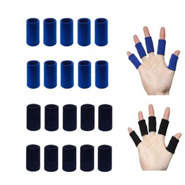 GYWHOOFT Finger protector,20 PCS Finger Brace Boating Finger Sleeves Finger Protectors Finger Sleeves Support Sports Finger Cots Finger Support Finger Sleeve for Elastic Finger Sleeve