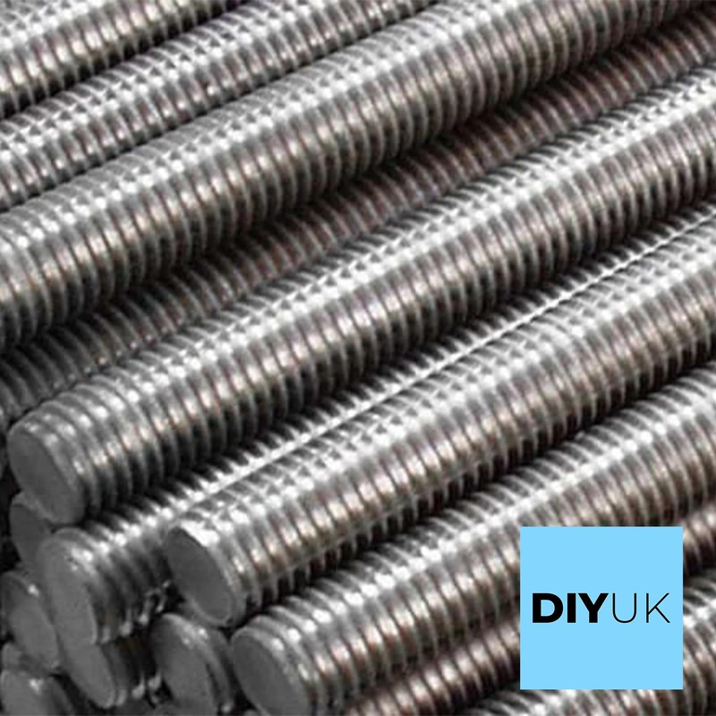 Fully Threaded Rod 1m (1000mm) Stud Bolts A2 304 Stainless