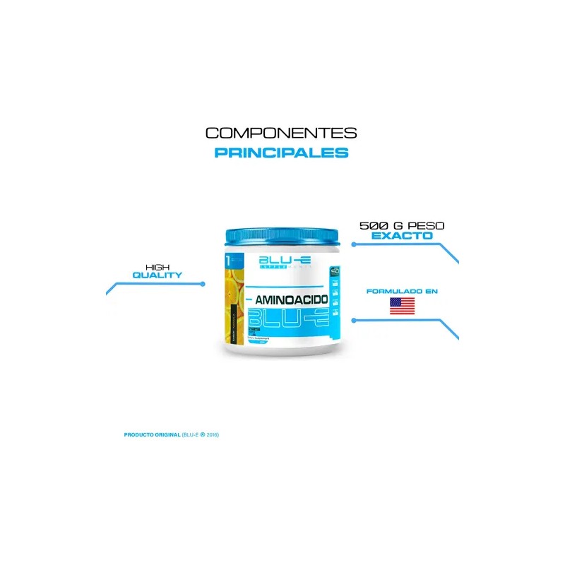 Aminoacidos Bccaas Glutamina Blu-e 500g Varios Sabores